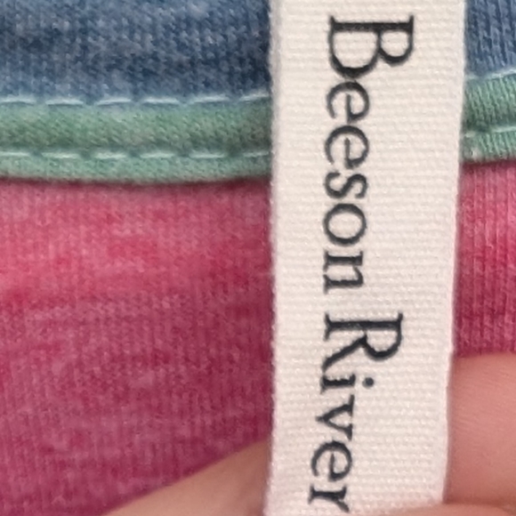 Beeson River Striped Flowy Tank Dress With Pockets Size Medium - Picture 5 of 6